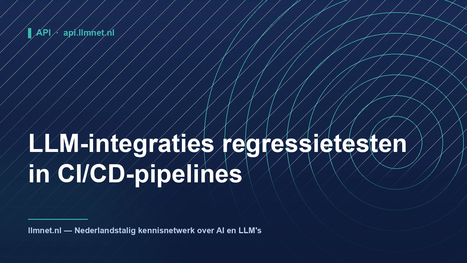 LLM-integraties regressietesten in CI/CD-pipelines