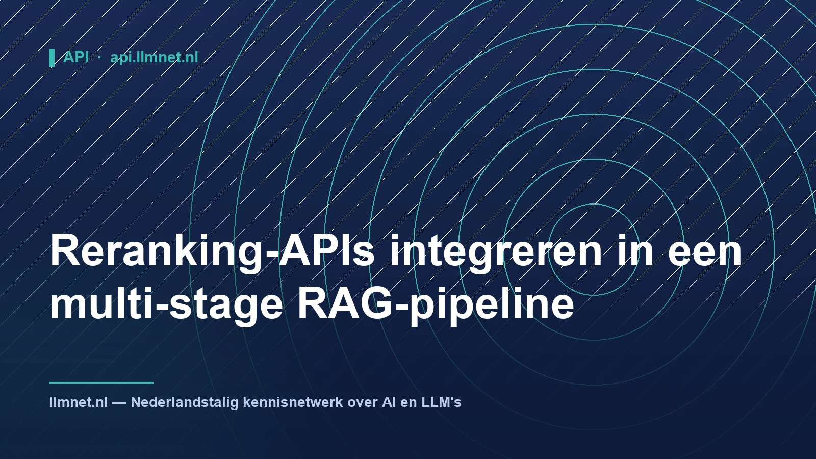 Reranking-APIs in een Multi-Stage RAG-Pipeline